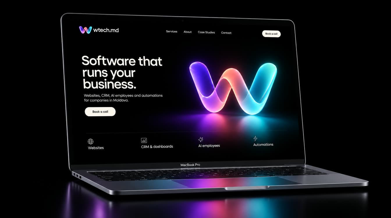 Site premium pentru un studio de software